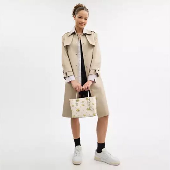 🌸❤️ Coach Mollie Tote Bag 25 With Floral Print - Picture 6 of 10